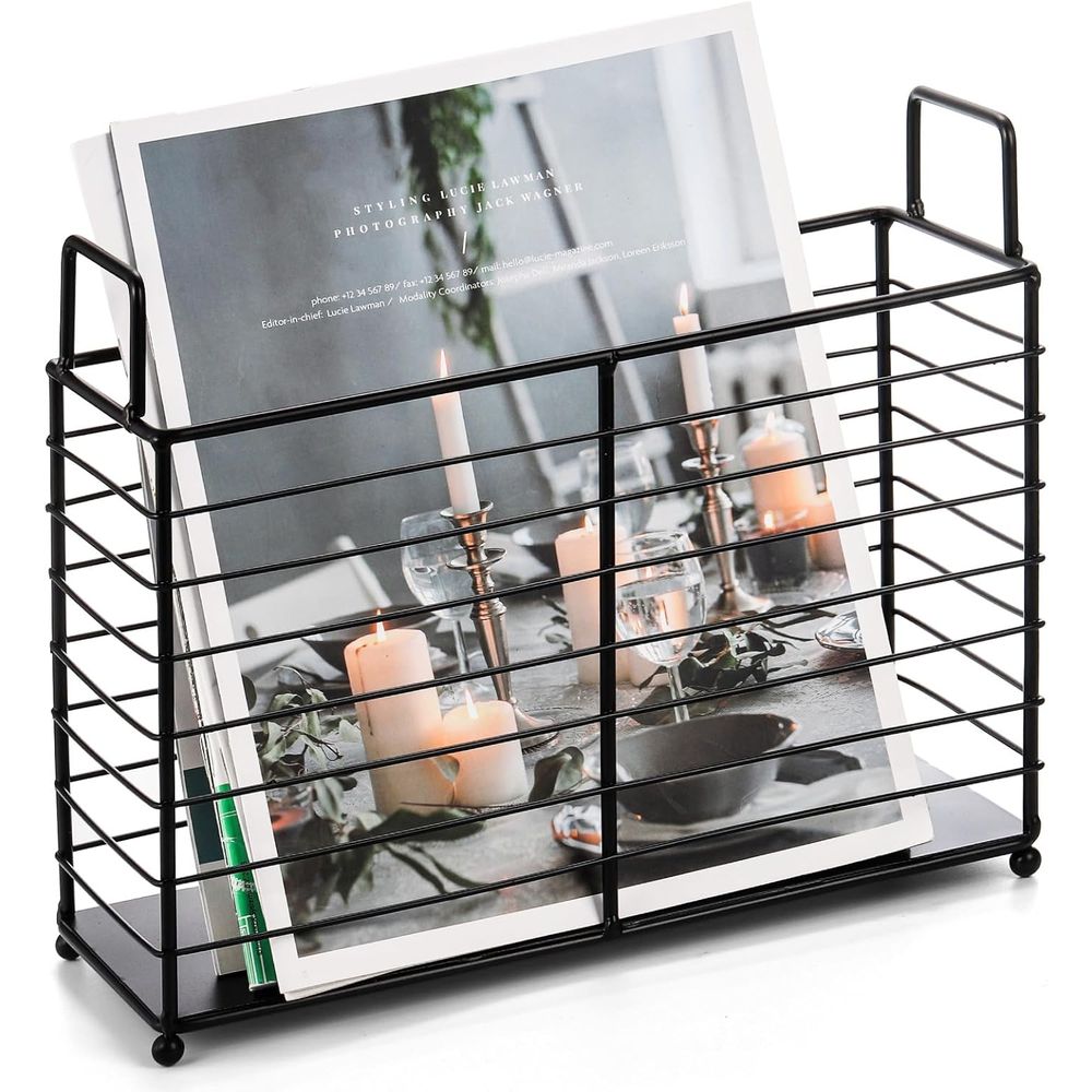 Estante Metálico para Revistas - Magazine Holder Rack reseña y precio