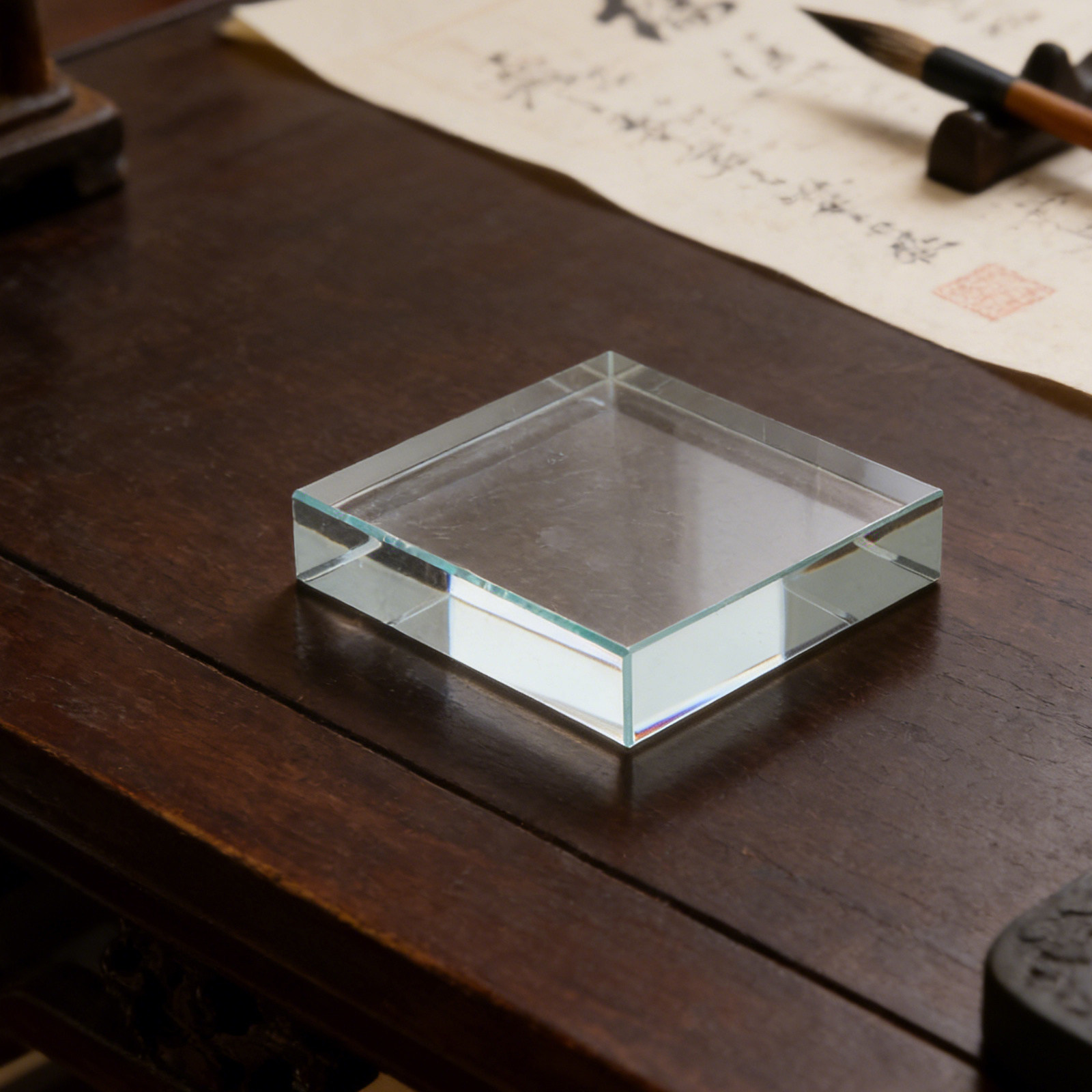 Prensapapeles Cuadrado Transpa - Paper Weight Crystal reseña y precio